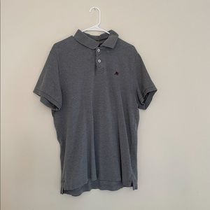 Aeropostale Grey Collard Polo Shirt Mens Size XL